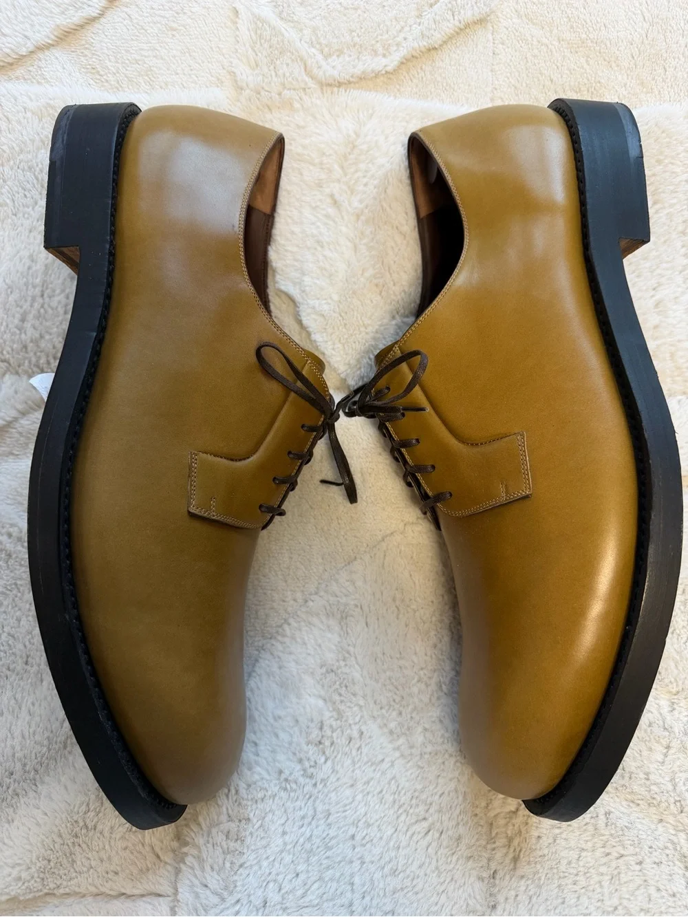 LIKE NEW! $1,495 Salvatore Ferragamo Tramezza Marius Derby Oxford Dress Shoes 14